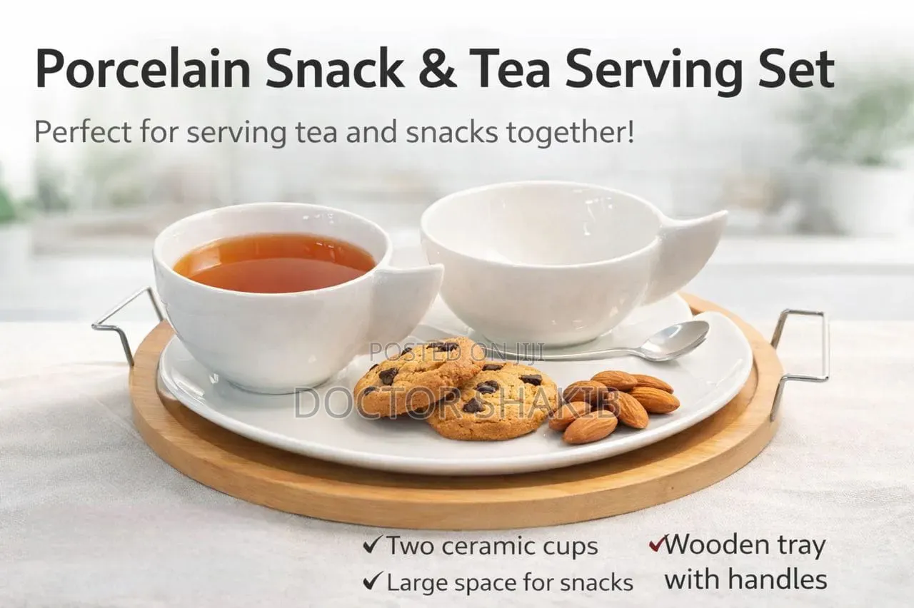 Porcelain Snack and Tea Serving Set
