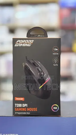Porodo Gaming Mouse 7200 Dpi