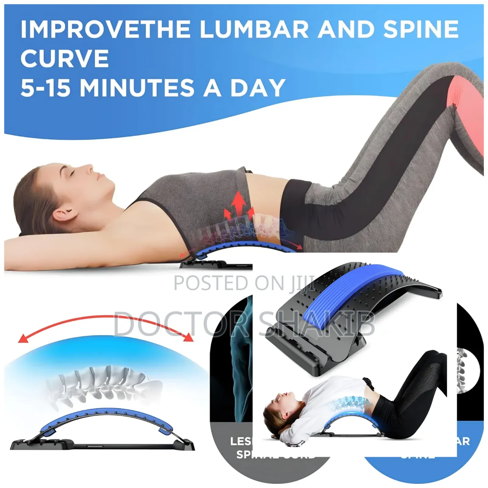 Multi-Level Lumbar Support Back Stretcher
