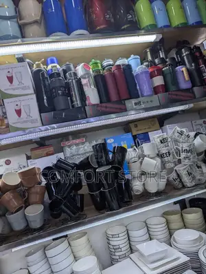 6 Piece Set Ceramic Coffee Cups in Different Color