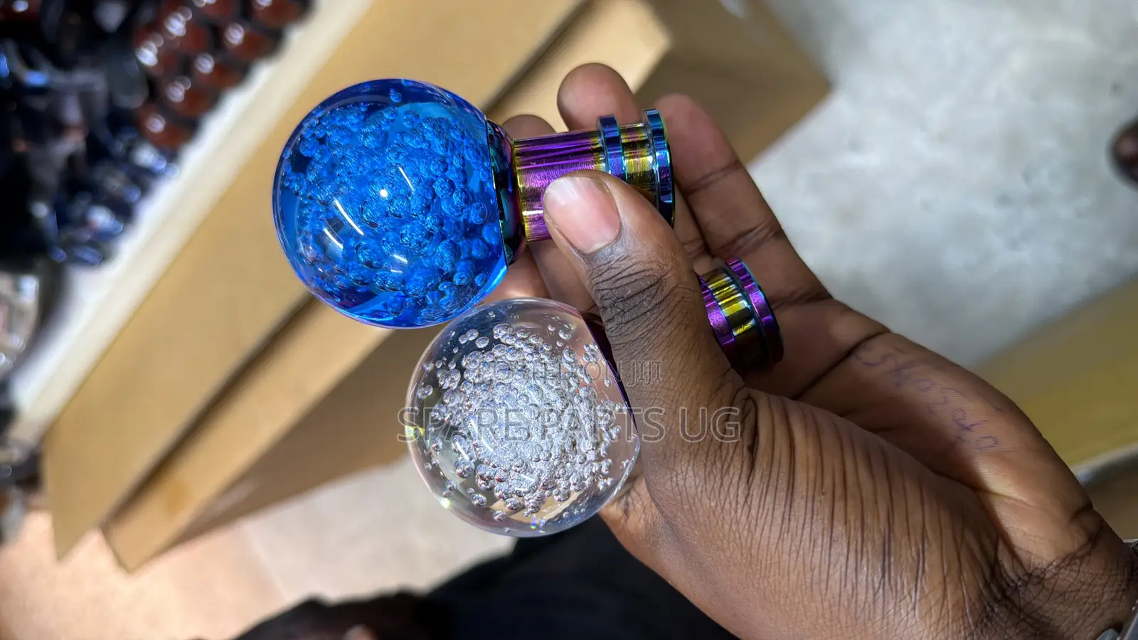 Manual Gear Shift Crystal Knobs