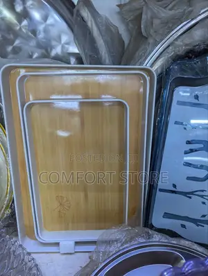 Classic Serving Tray in a Wooden Color