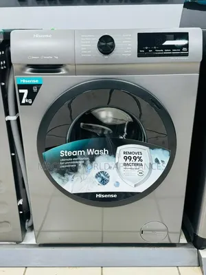 Hisense 7kg Front Loading Automatic Washing Machine Silver 2yrs Wrnty