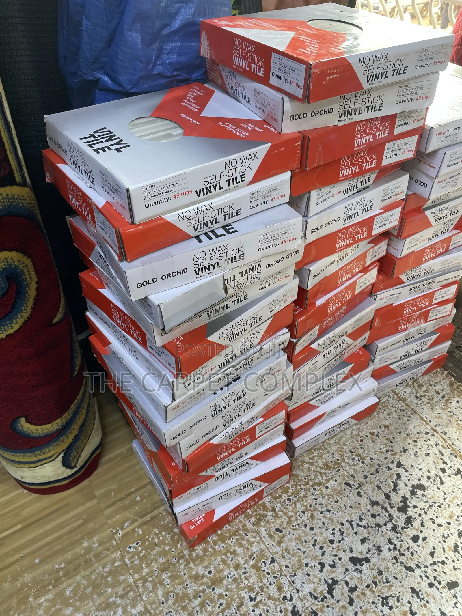 Pvc Floor Tile Carpets Full Box 45 Pieces