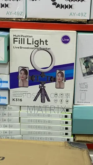 Table Led Selfie Ring Light With Tripod Stand Holder Wired Ring Light