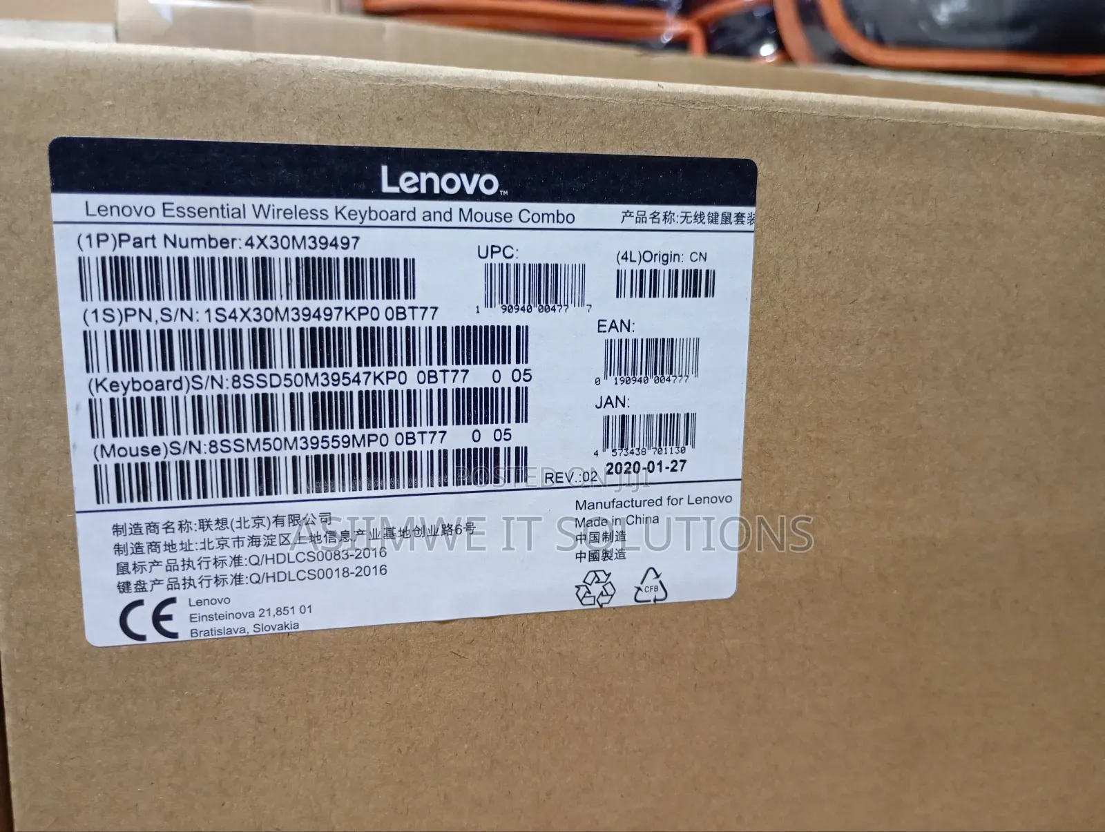Lenovo Essential Wireless Combo