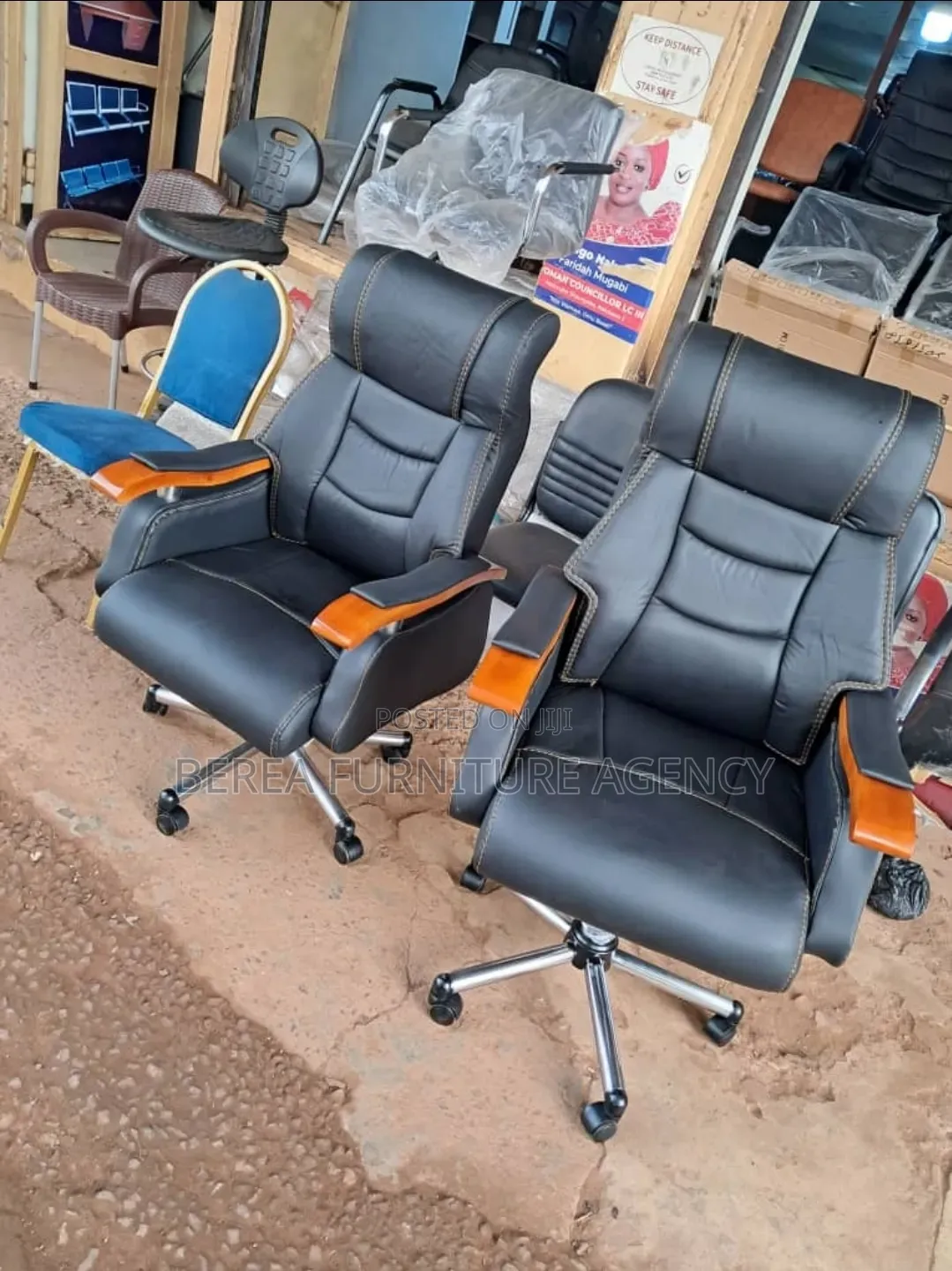 Executive Leather Perfect Office Chairs 2pcs