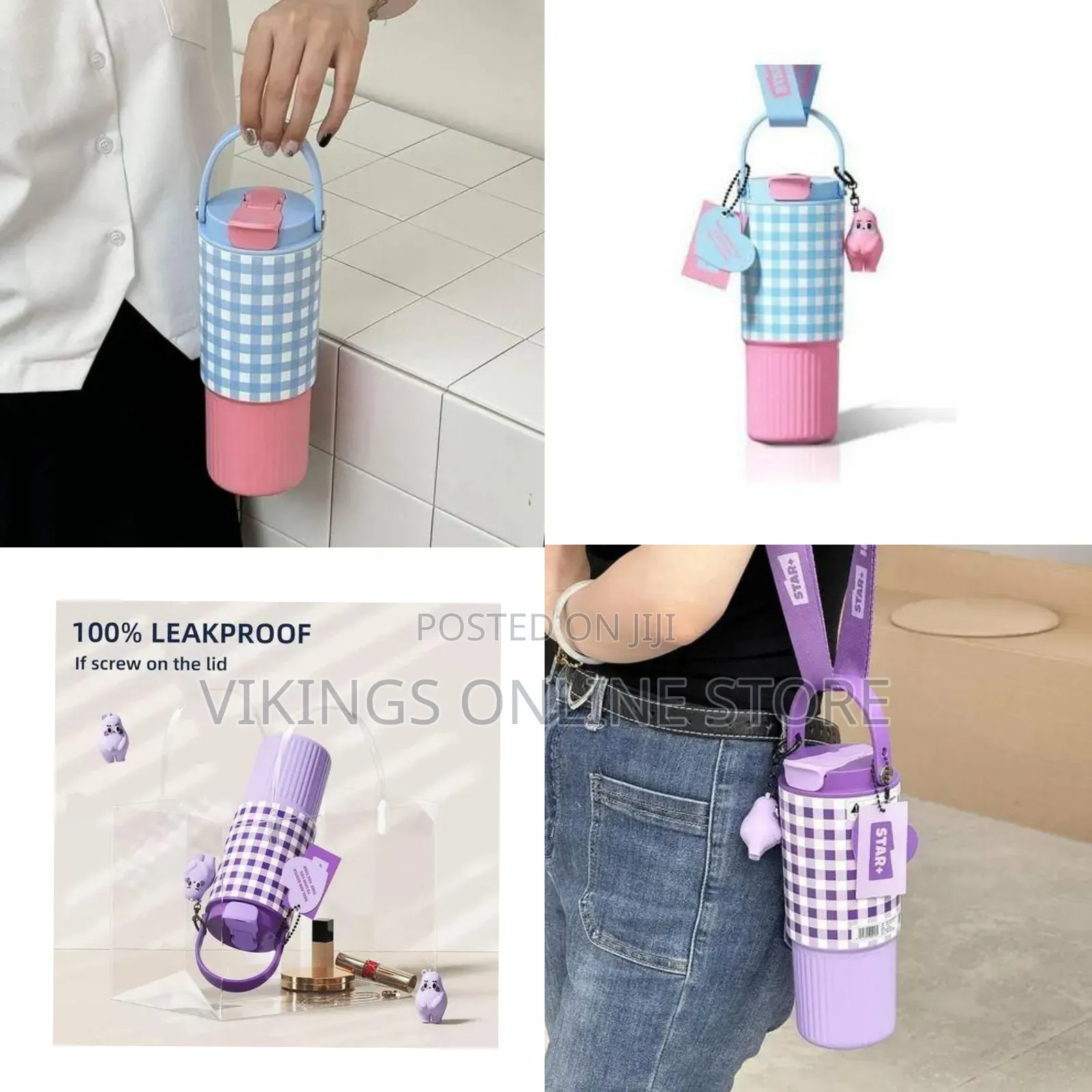 Charming Insulated Tumbler With Carrying Strap