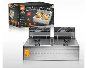Raf Electric Double Deep Fryer Commercial Stainless Steel Brand New