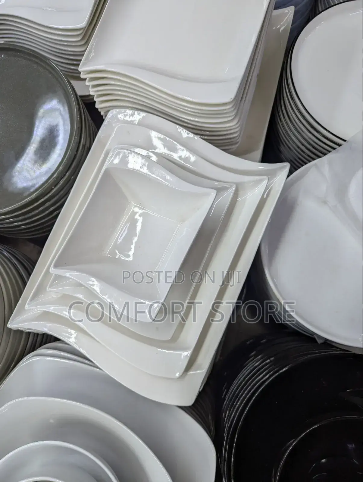 Dinner White Serving Plates