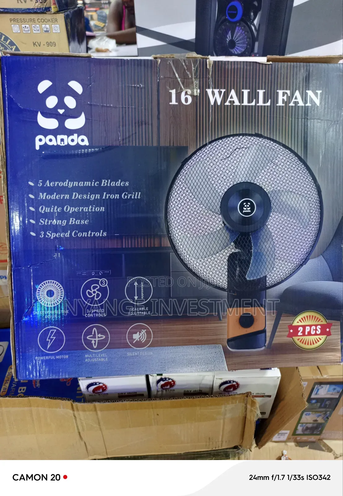 Wall Fan. Panda Wall Fan