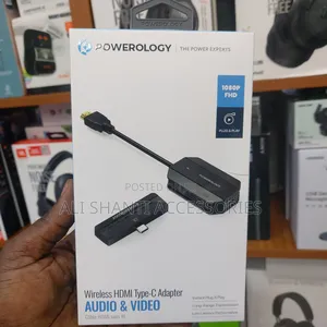 Wireless Hdmi Type-C Adapter Audio and Video Powerology