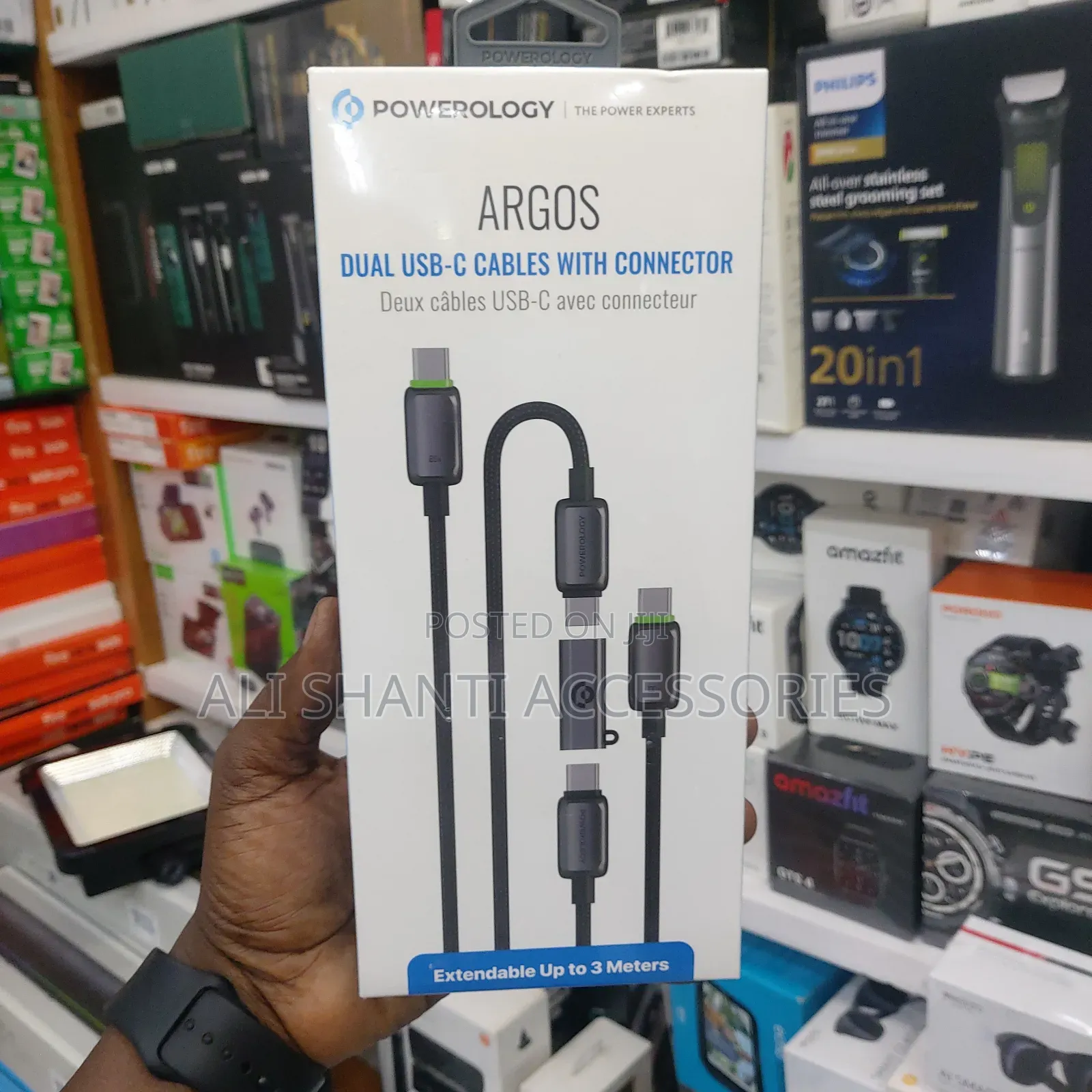 Argos Dual Usb-C Cables With Connector