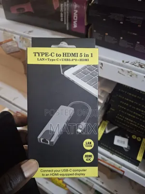 5 in 1 Usb C Hub Multiport Adapter With Hdmi Output