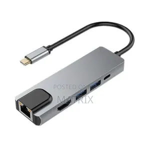 5 in 1 Usb C Hub Multiport Adapter With Hdmi Output