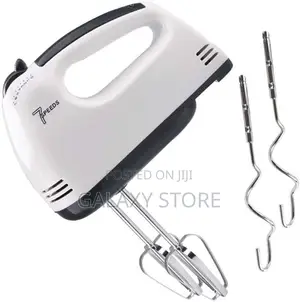Handheld Food and Cake Mixer With Extra Long Beaters Dough Hooks