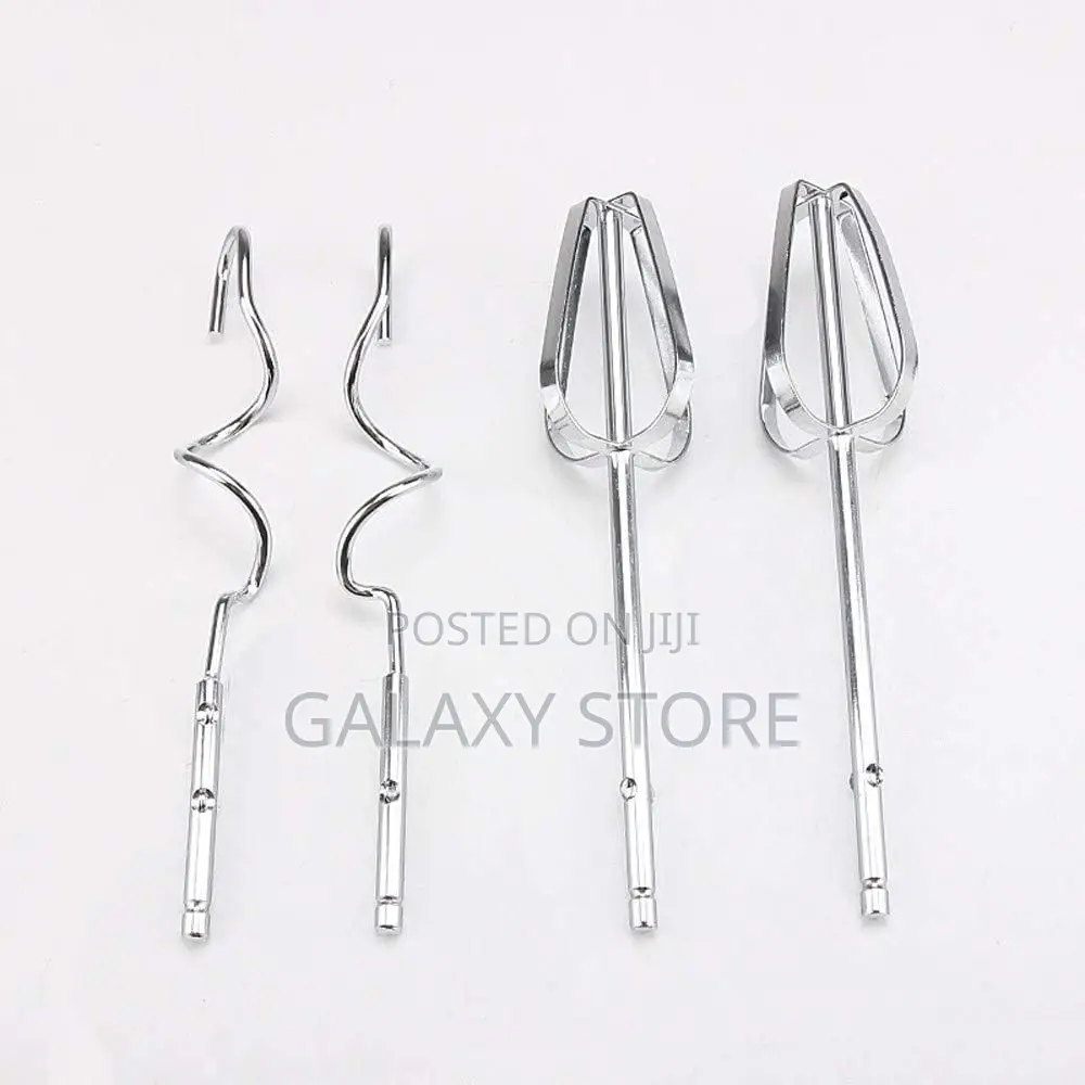 Handheld Food and Cake Mixer With Extra Long Beaters Dough Hooks