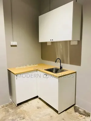 Quality Kitchen Kabinat and White Color With Beach Colors