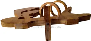 Bamboo Wood Folding Rooster Wine Rack Bottle Holder Kitchen