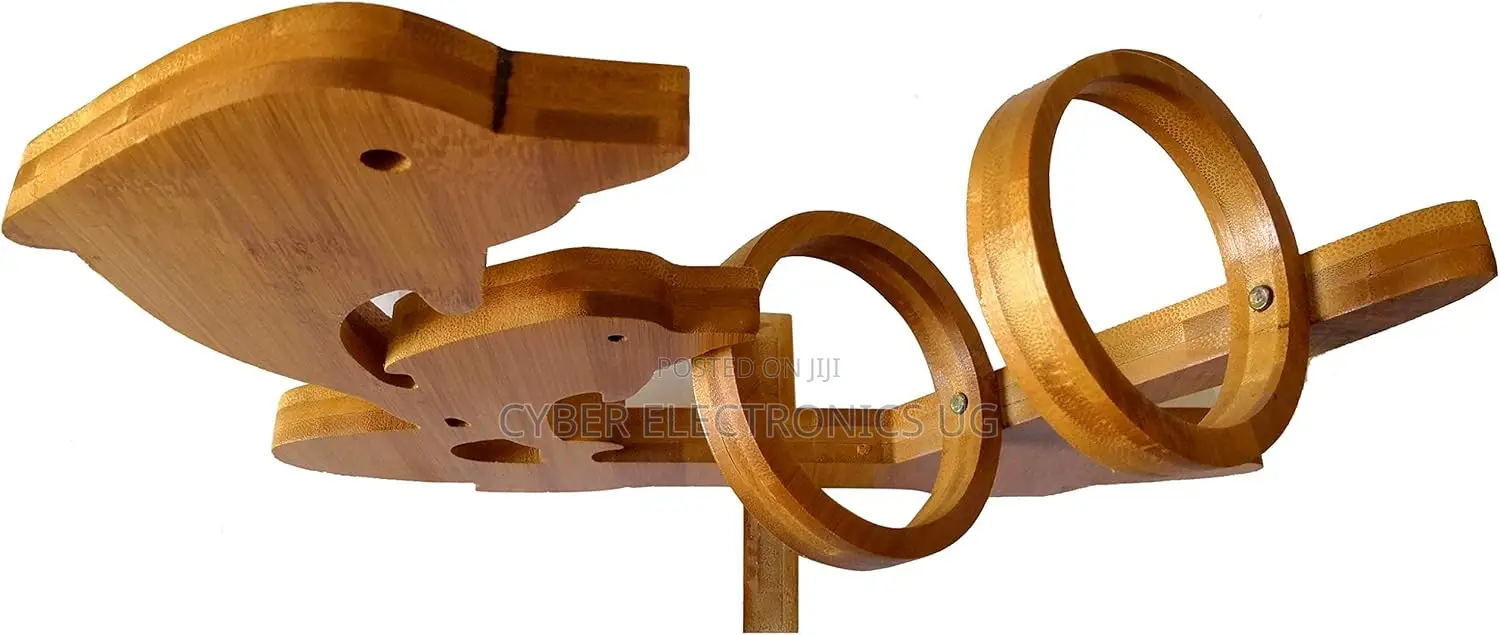 Bamboo Wood Folding Rooster Wine Rack Bottle Holder Kitchen