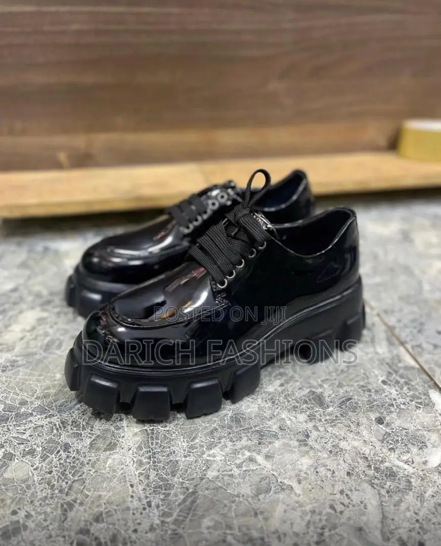 Prada Black Patent Shoes