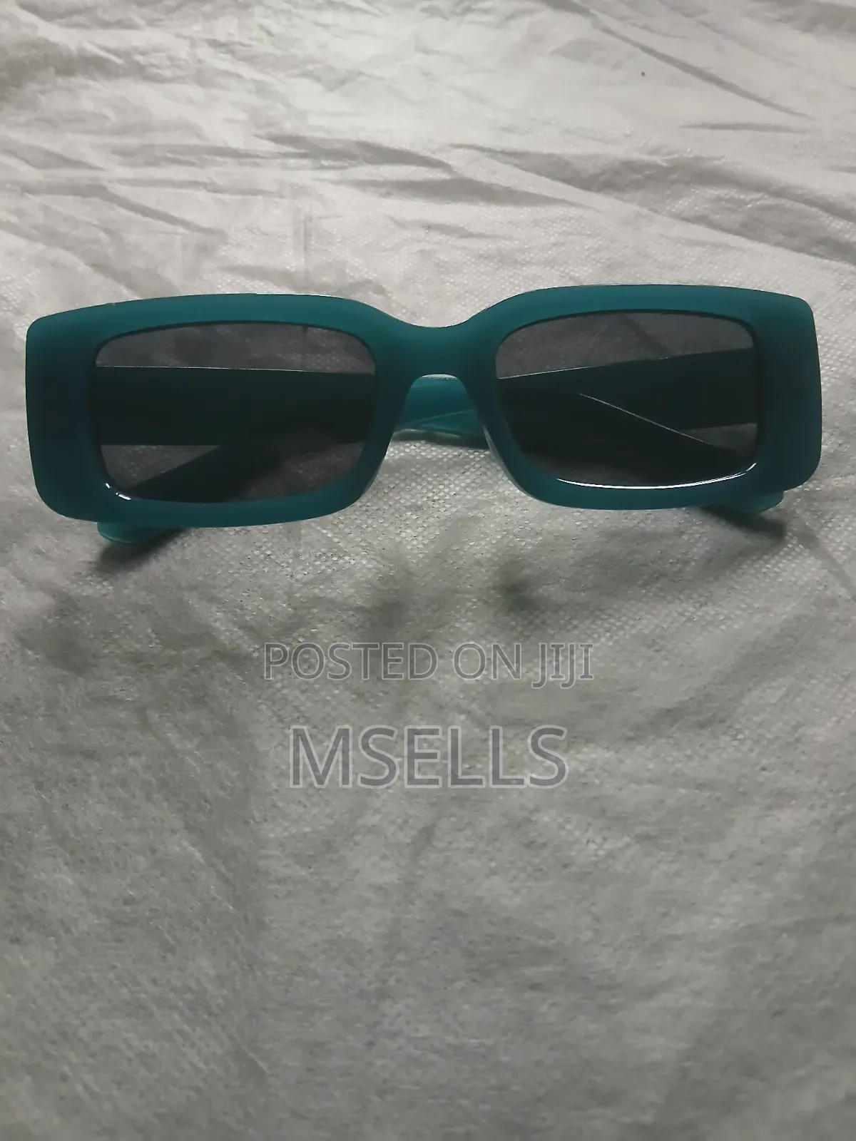 Rectangular Cream Sunglasses