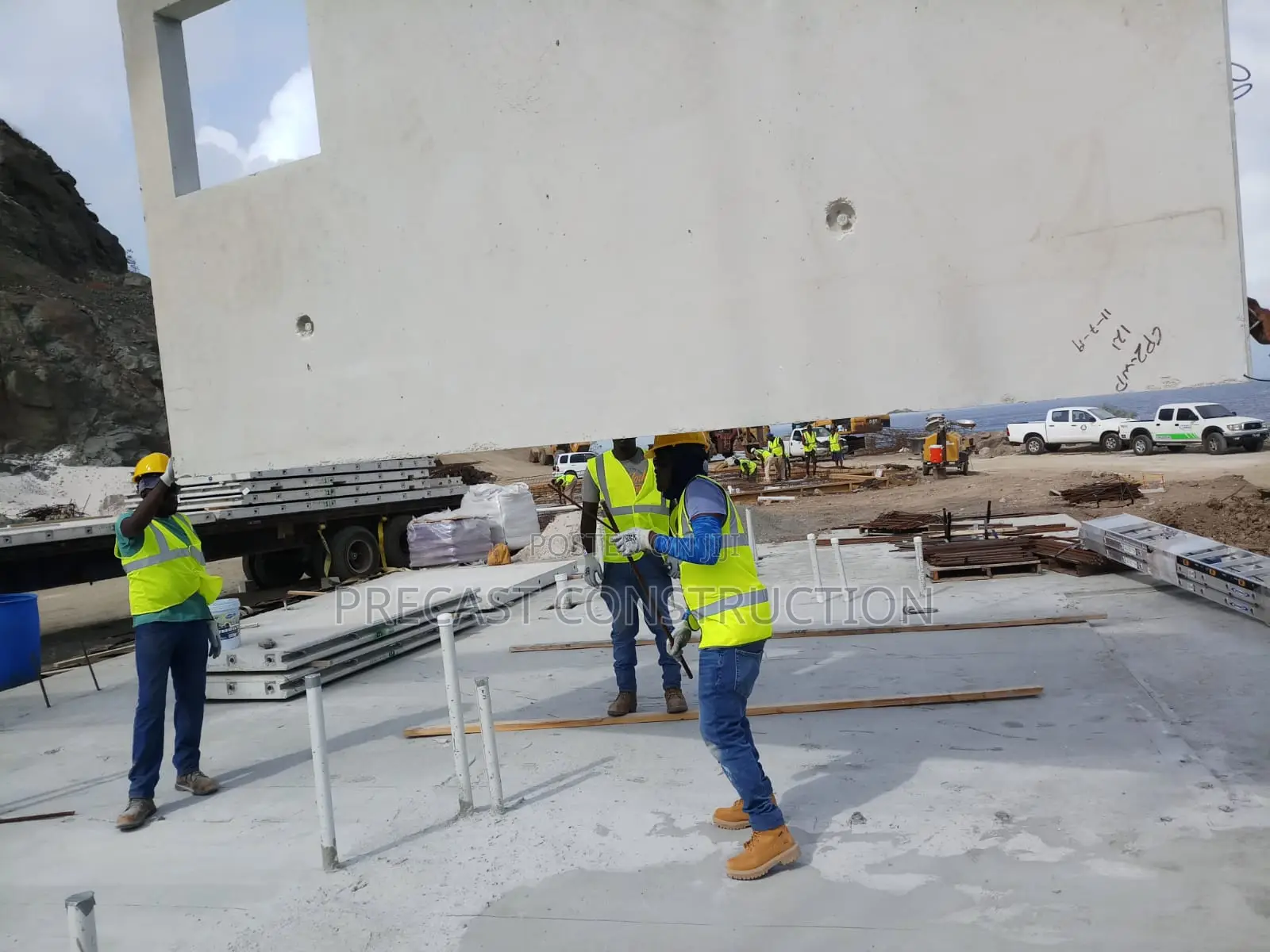 Precast Wall Installation