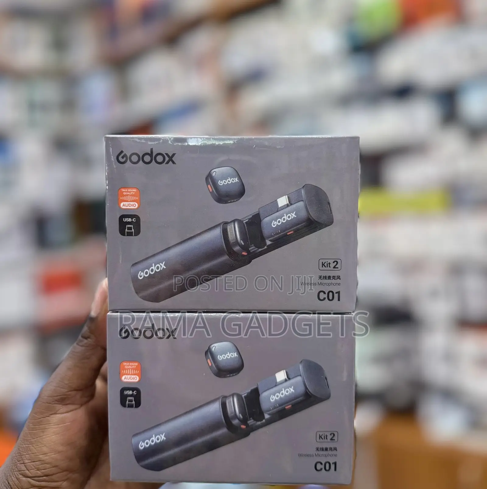 Godox C01 Kit 2 Wireless Microphone System With a Usb-C Connector