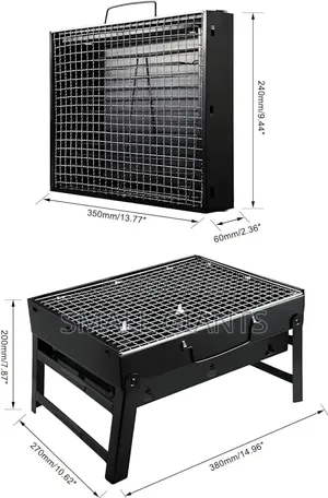 Stainless Steel Folding Portable Charcoal BBQ Grill