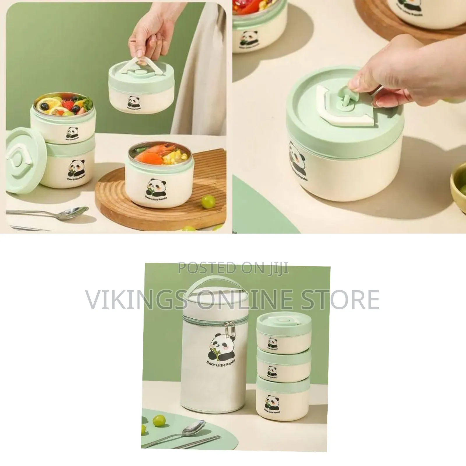3-Piece Set of Thermal Lunch Boxes