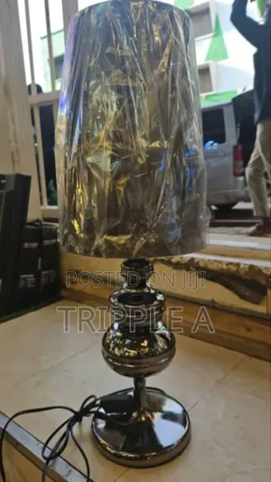 Black Slim Glass Table Lamp