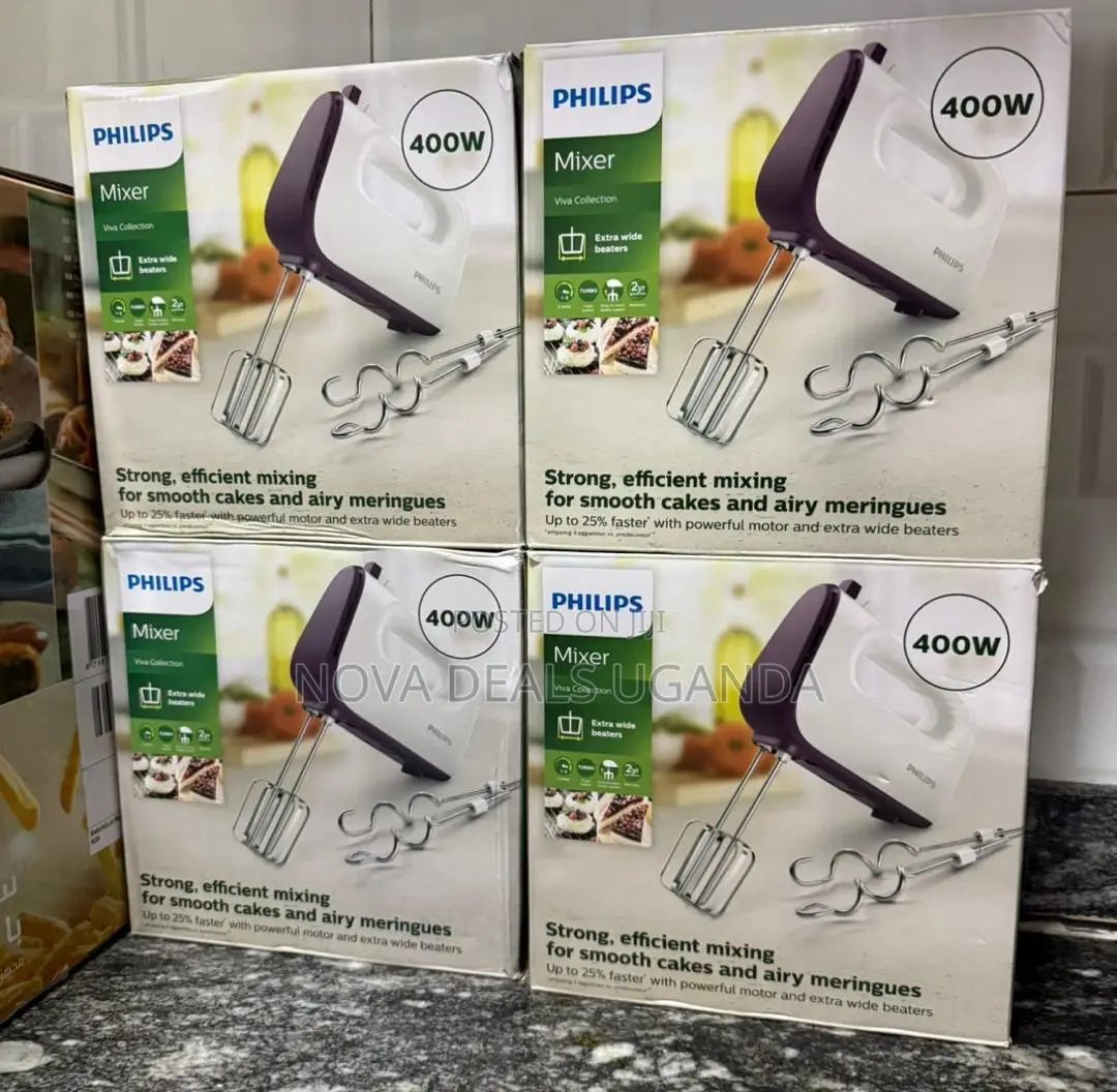 Philips 400w Hand Mixer With Turbo 5 Speed Stainless Steel Beaters