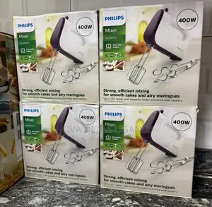 Philips 400w Hand Mixer With Turbo 5 Speed Stainless Steel Beaters