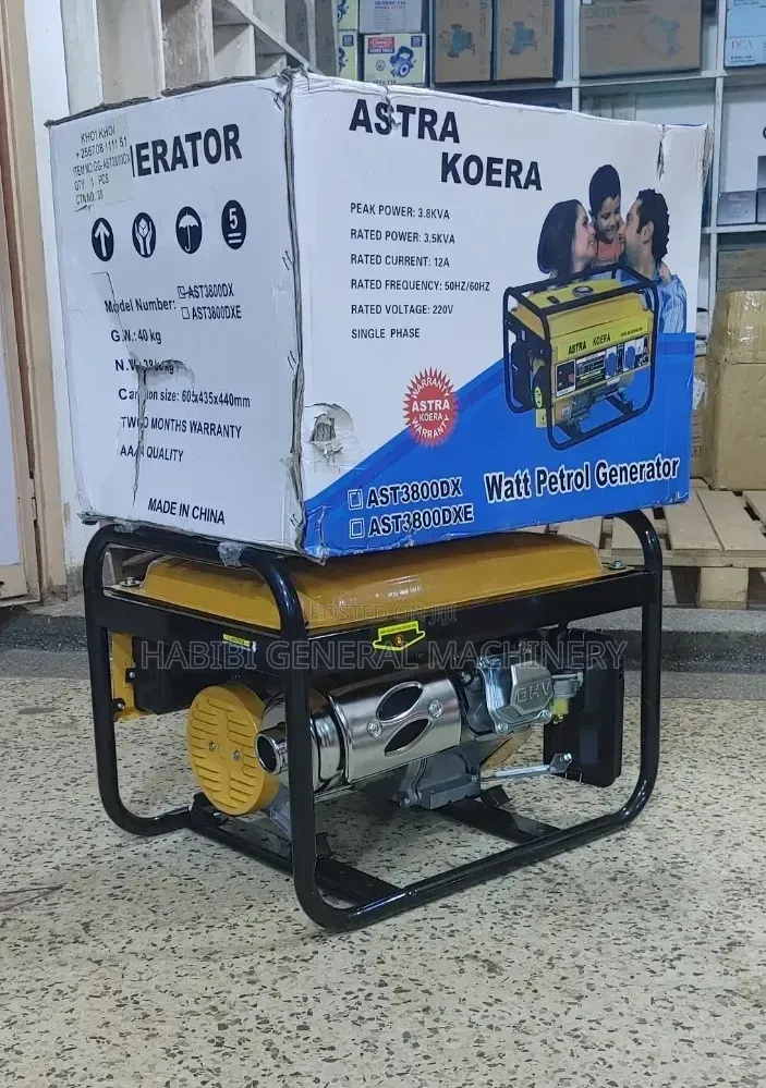 Gasoline Powered/High Quality 3.8kva Generators