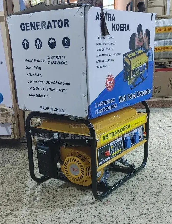 Gasoline Powered/High Quality 3.8kva Generators