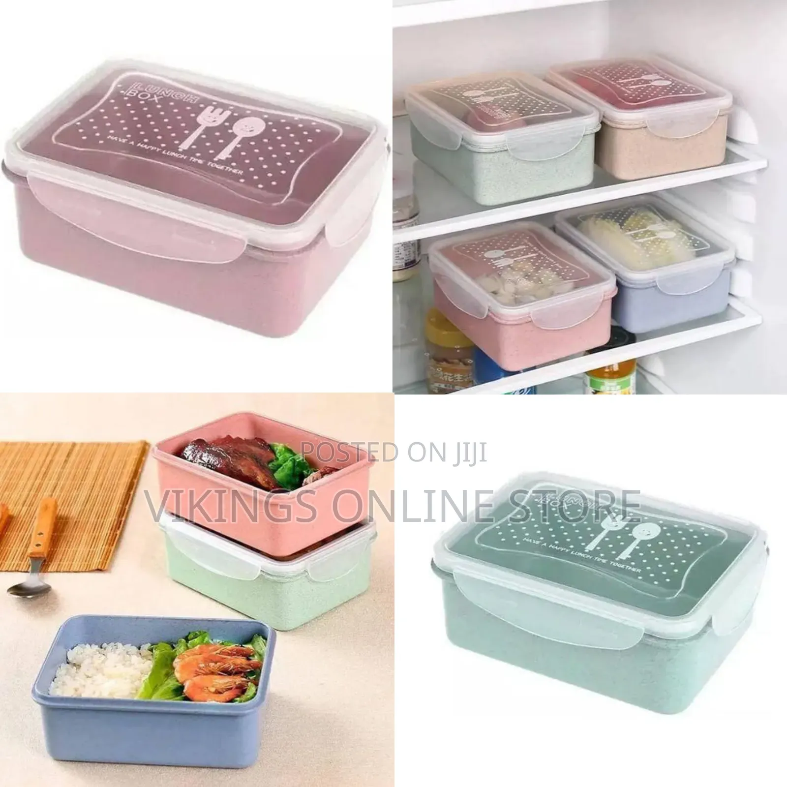 Eco-Friendly Lunch Box / Food Storage Container - Multicolor
