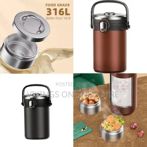 Portable Thermal Insulated Food Jar / Vacuum Mug, 2.5l - Multicolor