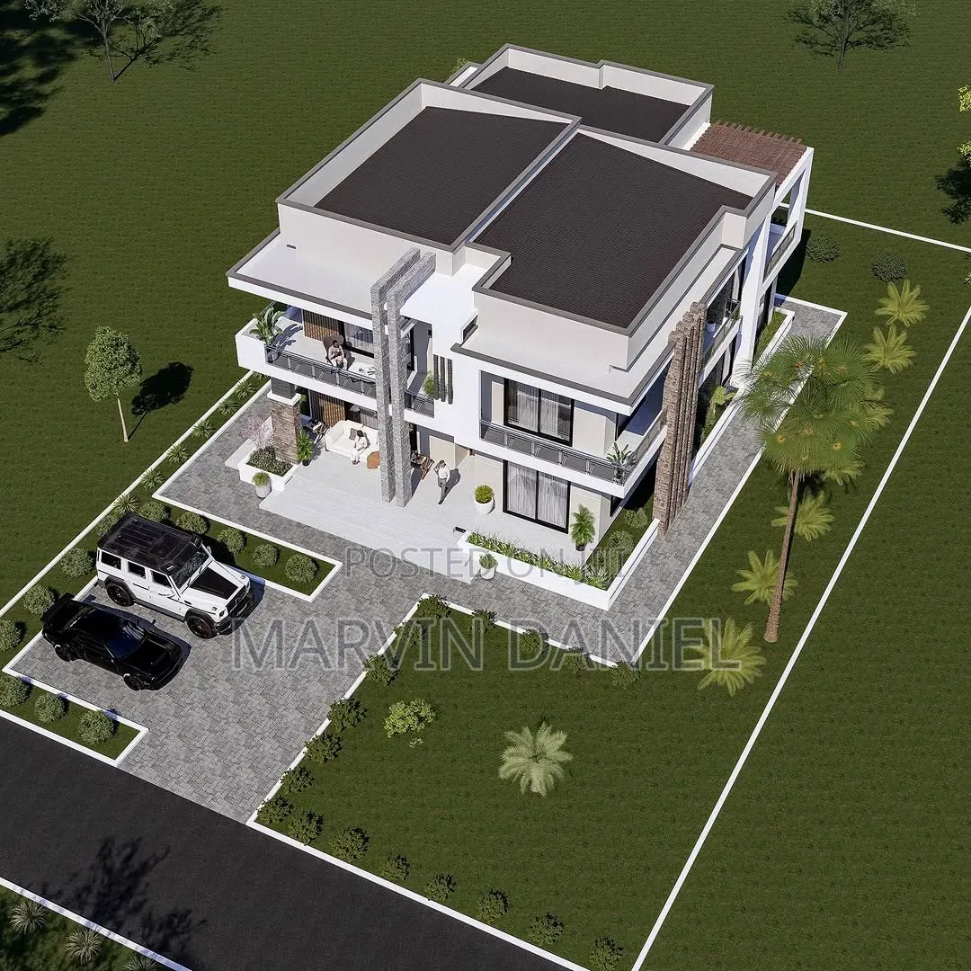 4bedrooms Flat Home Architectural Plan