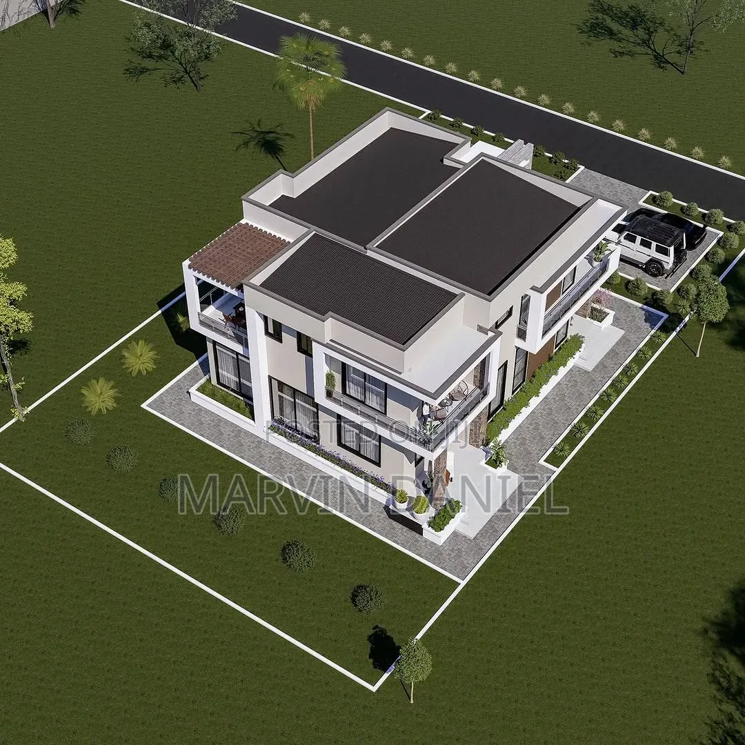 4bedrooms Flat Home Architectural Plan