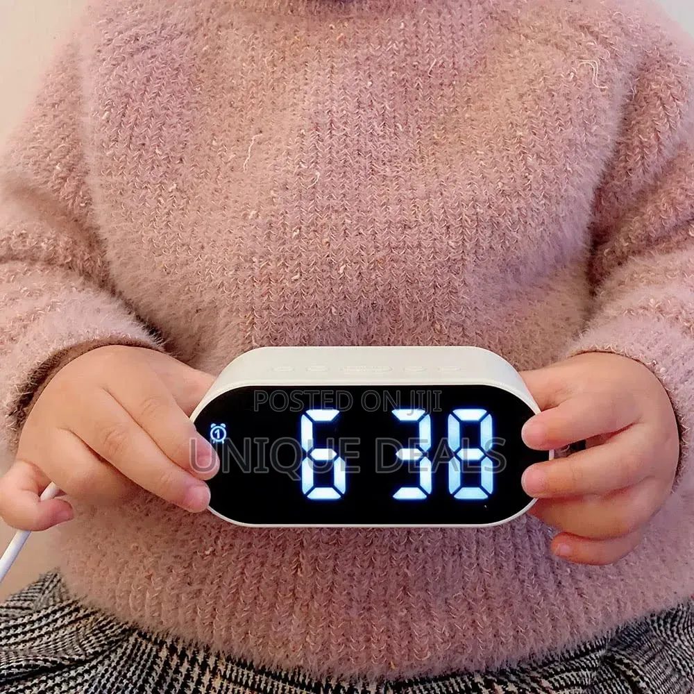 Led Alarm Clock With Adjustable Volume, Calender, Temperature,Timer