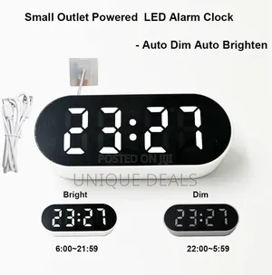 Led Alarm Clock With Adjustable Volume, Calender, Temperature,Timer