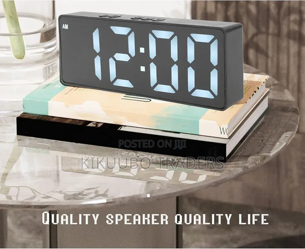 Digital Alarm Clock With Led Time Display
