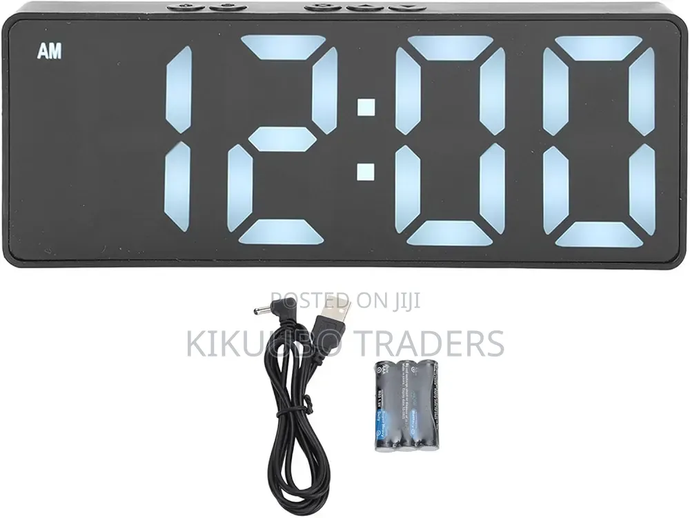 Digital Alarm Clock With Led Time Display