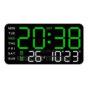 Digital Alarm Clock 12/24 Hours Led Desktop Alarm Clock