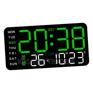 Digital Alarm Clock 12/24 Hours Led Desktop Alarm Clock