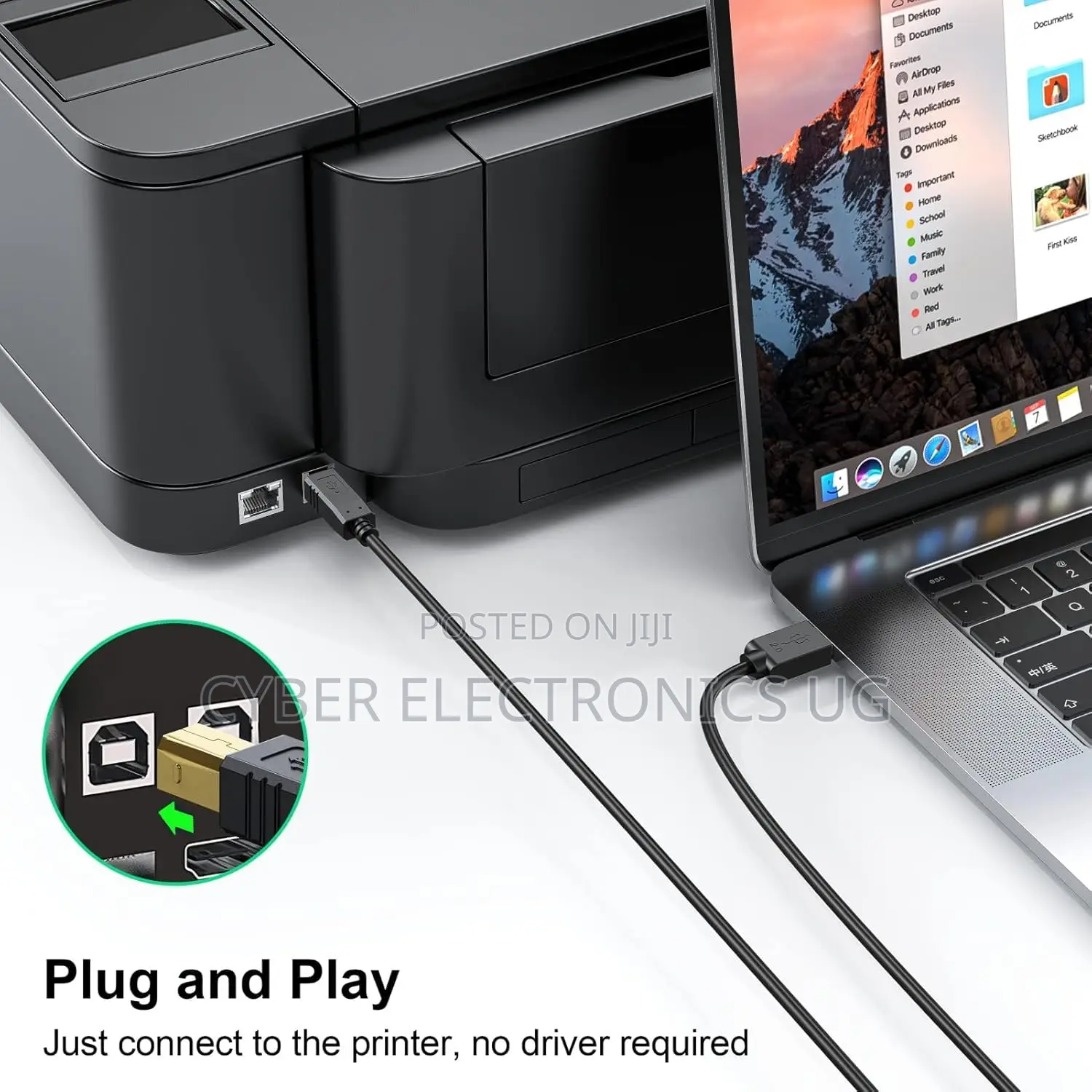 20m Usb 2.0 Active Printer Cable a Male to B Male Highspeed Data Cable