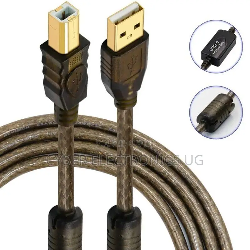 20m Usb 2.0 Active Printer Cable a Male to B Male Highspeed Data Cable