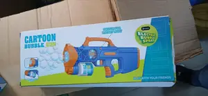 Blue and Orange Electric Cartoon Bubble Gun Toy