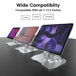 Tablet Stand Holder With 360° Rotating Base Multi-Angle