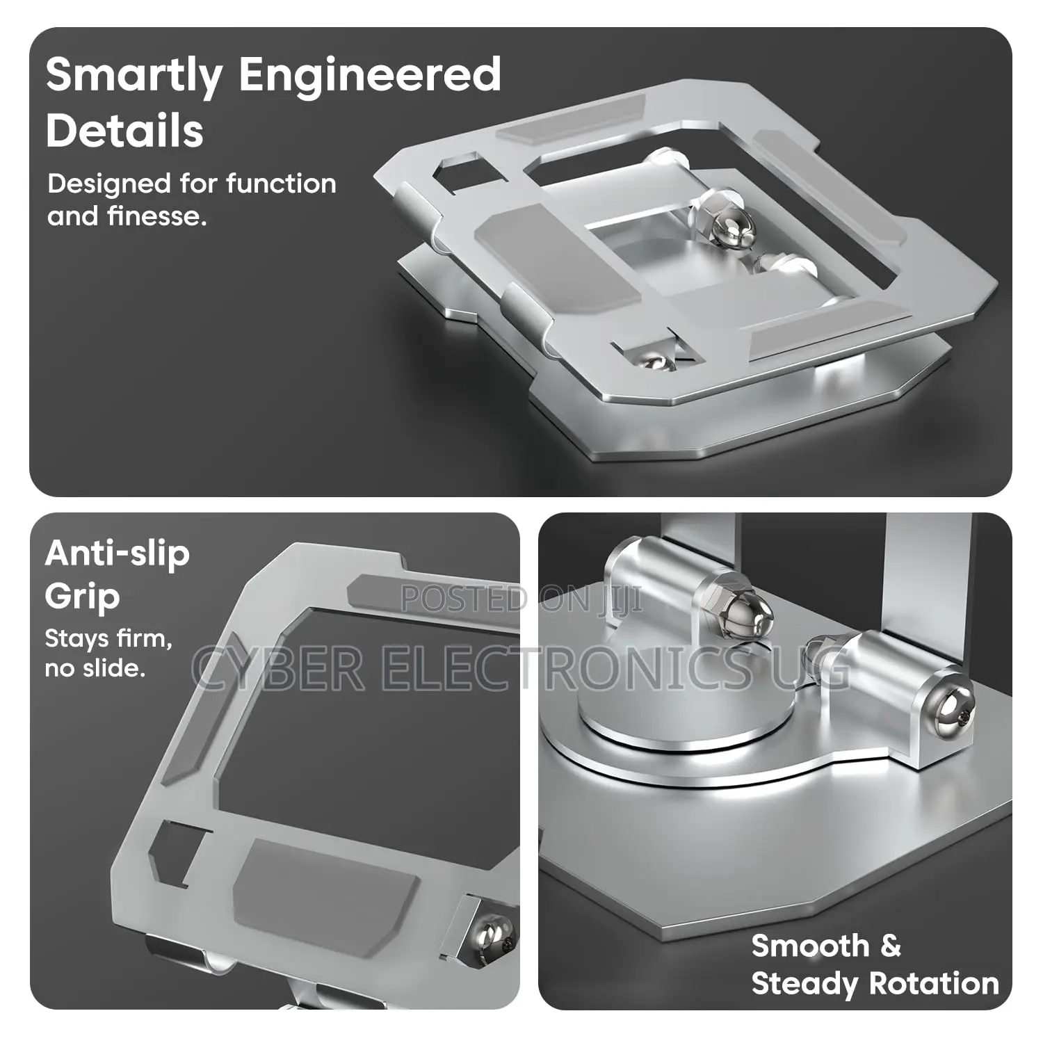 Tablet Stand Holder With 360° Rotating Base Multi-Angle